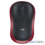 Logitech M185 Wireless Optical Ambidextrous Office Mouse  Red